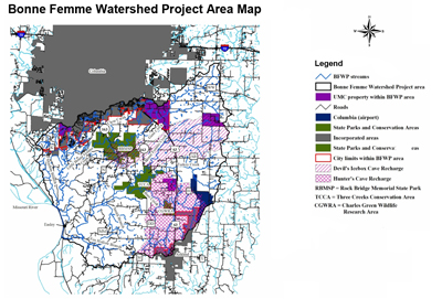 Bonne Femme watershed Project Area