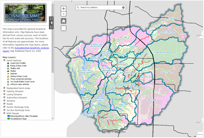 Subwatershed Sensitivity Analysis Interactive Viewer